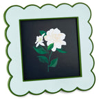 Hallmark Green And Light Blue Scalloped Square Picture Frame, 4x4