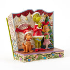 Enesco Jim Shore Grinch And Friends Light-Up Storybook Figurine, 6.2"