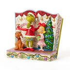 Enesco Jim Shore Grinch And Friends Light-Up Storybook Figurine, 6.2"