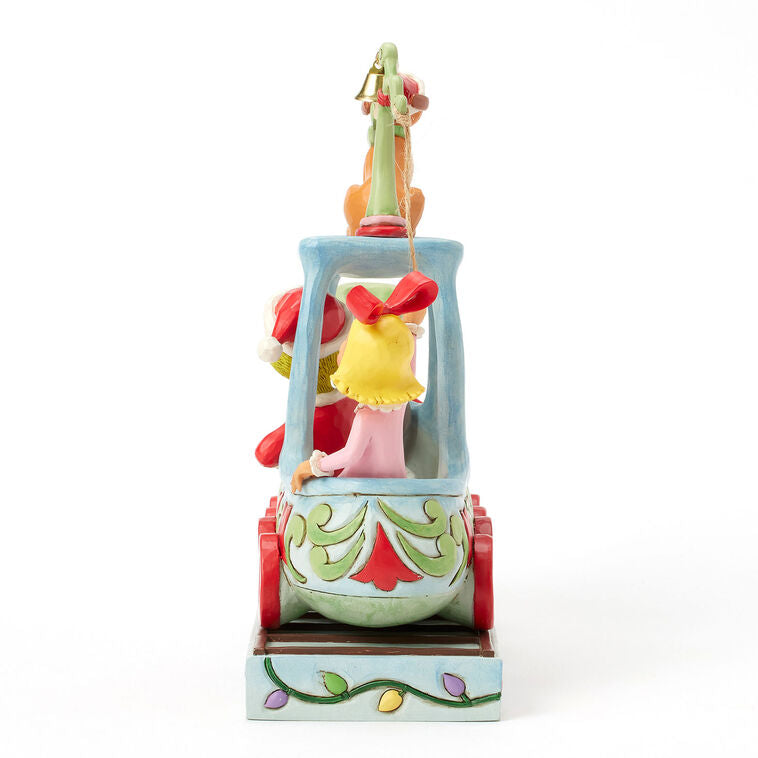 Enesco Jim Shore Grinch, Max And Cindy Lou On Train Figurine, 9.1"