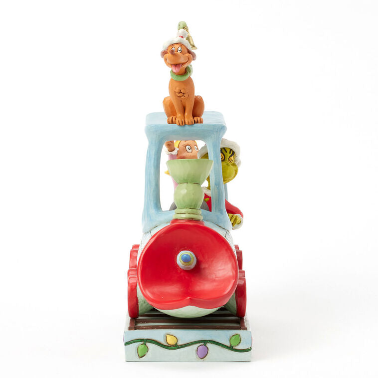 Enesco Jim Shore Grinch, Max And Cindy Lou On Train Figurine, 9.1"