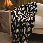 Hallmark Grinning Ghosts Throw Blanket, 50x60