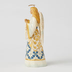 Enesco Jim Shore Heartwood Creek Blue And Gold Angel Figurine, 8.46"