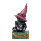 Enesco Jim Shore Black Cat On Book Halloween Figurine, 5.7" H