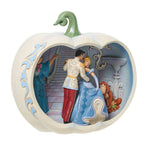 Enesco Jim Shore Disney Cinderella Scene In Carved Pumpkin Figurine, 8"