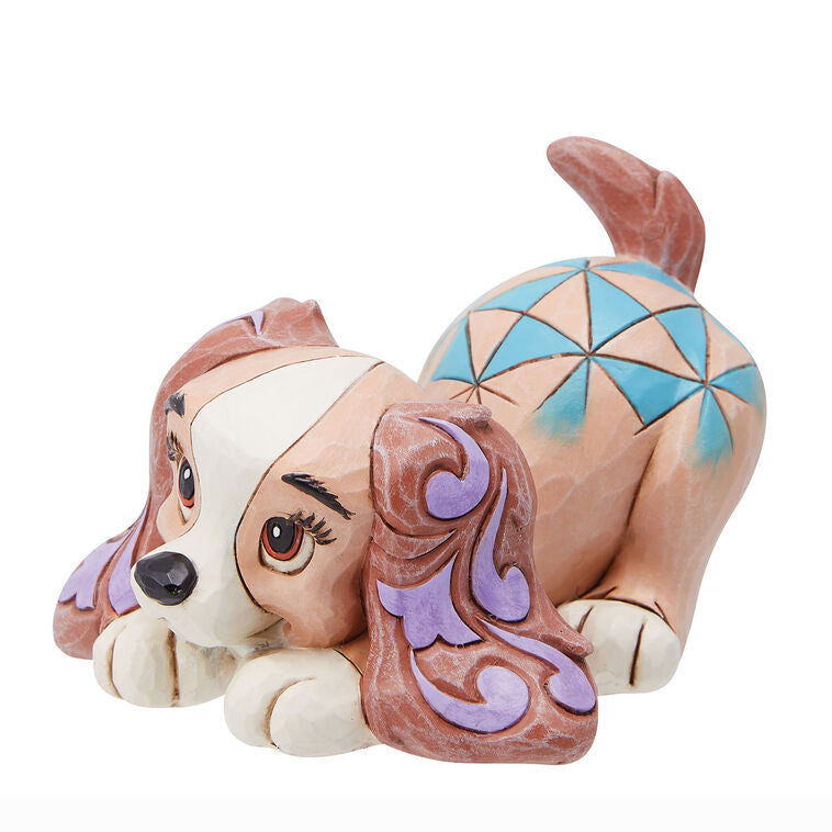 Enesco Jim Shore Disney Lady The Dog Mini Figurine, 2.5"