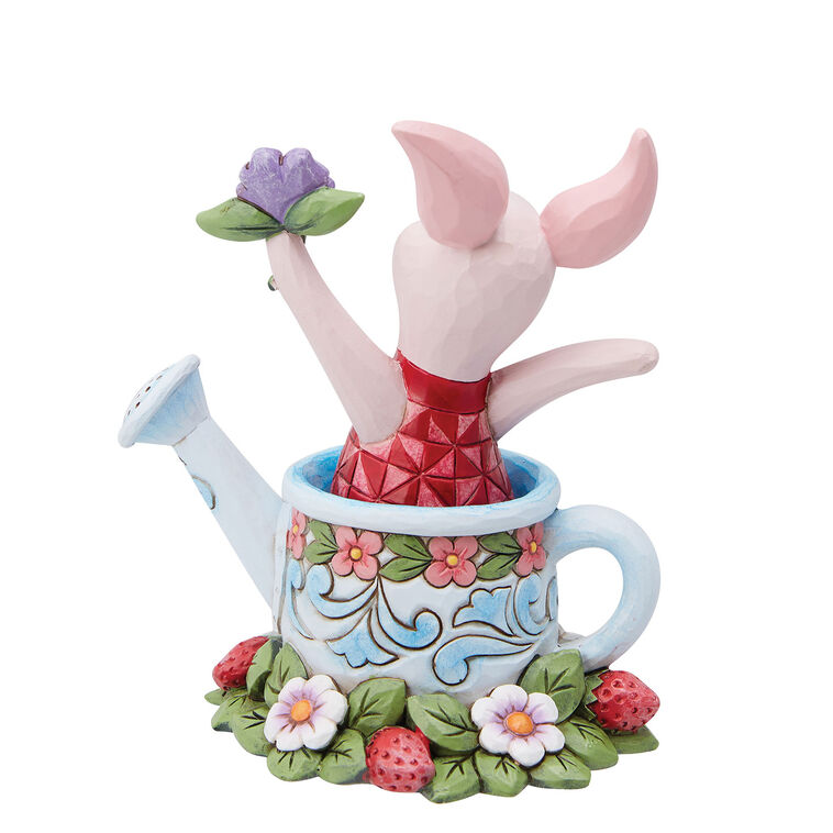 Enesco Jim Shore Disney Piglet In Watering Can Figurine, 4.5"