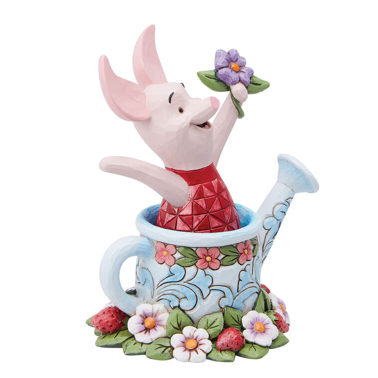 Enesco Jim Shore Disney Piglet In Watering Can Figurine, 4.5"