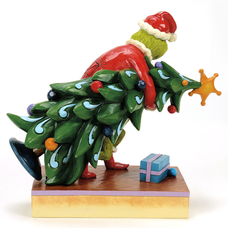 Enesco Jim Shore Grinch Stealing Christmas Tree, 7.4"