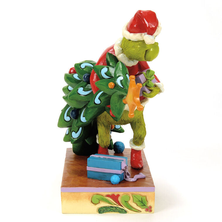 Enesco Jim Shore Grinch Stealing Christmas Tree, 7.4"