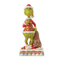 Enesco Jim Shore Grinch With Presents Eating Gingerbread Figurine, 8"