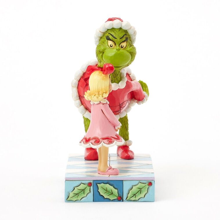 Enesco Jim Shore Grinch Patting Cindy Lou's Head Figurine, 5.4"