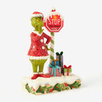 Enesco Jim Shore Grinch By Light-Up Stop Sign Figurine, 9.3"