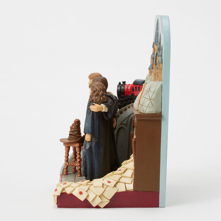 Enesco Jim Shore Harry Potter, Ron And Hermione With Train Figurine, 9"