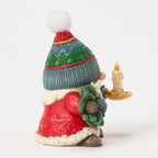 Enesco Jim Shore Heartwood Creek Holiday Gnome With Candle Figurine, 4.33"