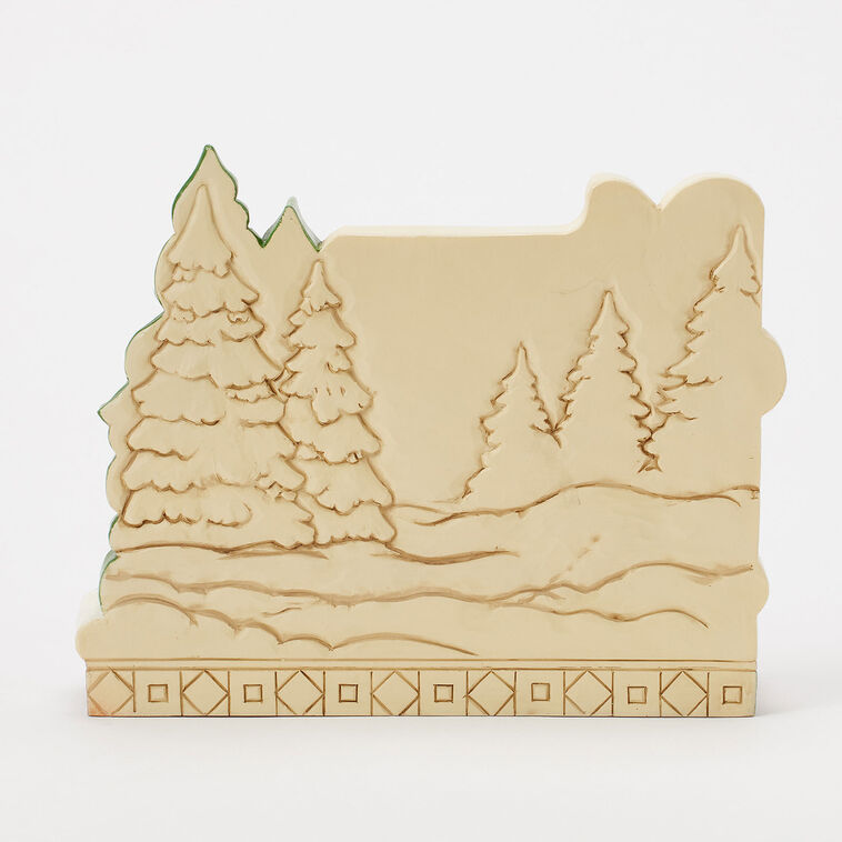 Enesco Jim Shore Heartwood Creek Merry Christmas Lodge Sign Figurine, 5.63"