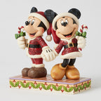 Enesco Jim Shore Disney Mickey And Minnie With Candy Canes Figurine, 6.14"