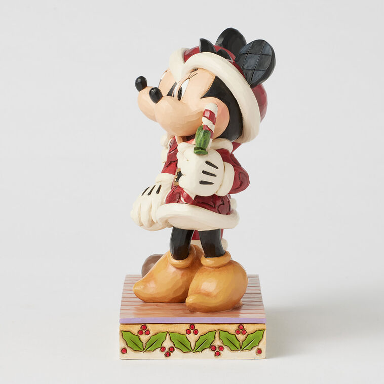 Enesco Jim Shore Disney Mickey And Minnie With Candy Canes Figurine, 6.14"