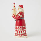 Enesco Jim Shore Nordic Noel Santa With Sisal Tree Figurine, 10.04"