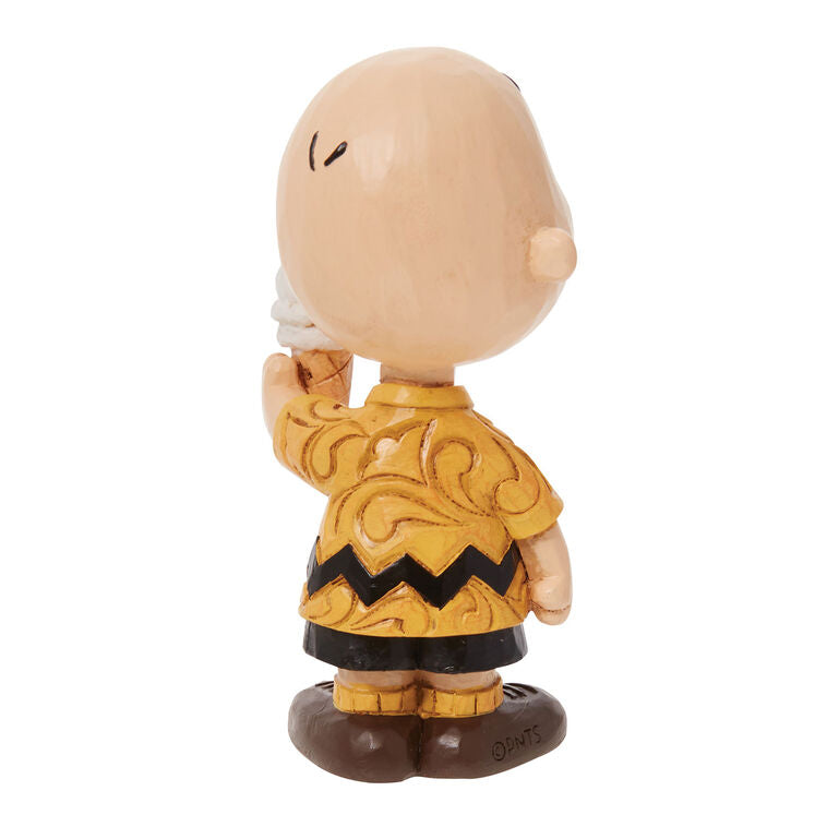 Enesco Jim Shore Peanuts Mini Charlie Brown With Ice Cream Cone Figurine, 3.25"
