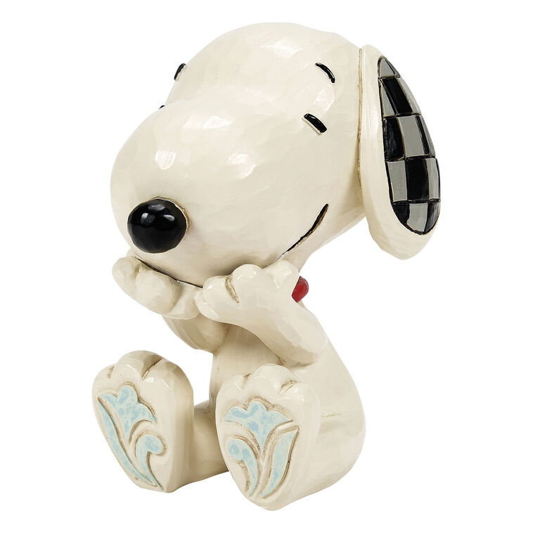 Enesco Jim Shore Peanuts Laughing Snoopy Mini Figurine, 2.7"