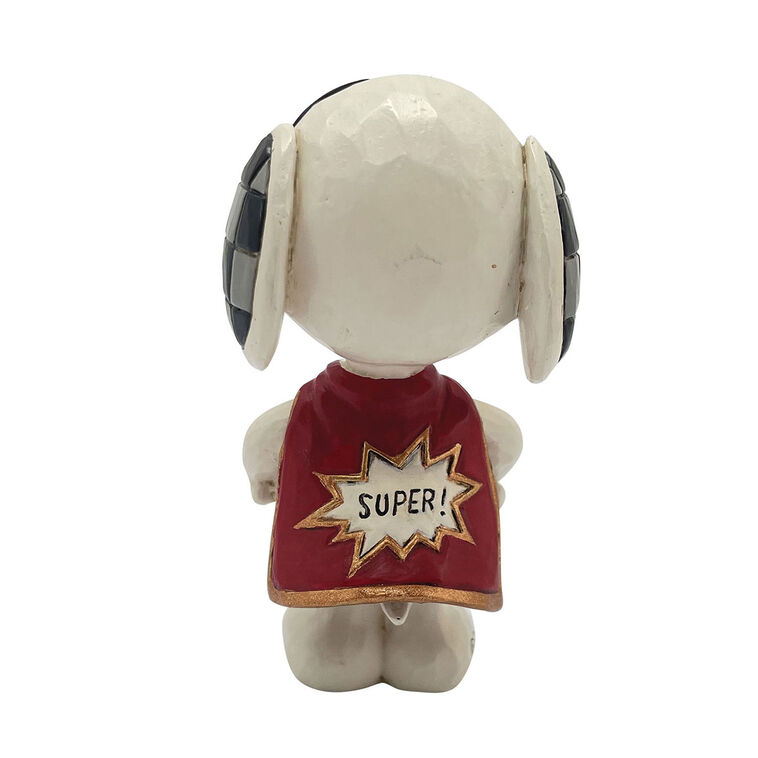 Enesco Jim Shore Peanuts Snoopy Superhero Mini Figurine, 3.1"