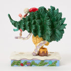 Enesco Jim Shore Disney Winnie The Pooh With Christmas Tree Figurine, 6.22"