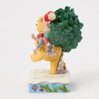 Enesco Jim Shore Disney Winnie The Pooh With Christmas Tree Figurine, 6.22"