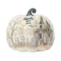 Enesco Jim Shore Pumpkin With Graveyard Scene Halloween Figurine, 7.8" H