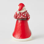 Enesco Jim Shore Heartwood Creek Santa With Blooming Amaryllis Figurine, 8.35"