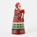 Enesco Jim Shore Heartwood Creek Santa Holding Red Toy Truck Figurine, 10"