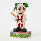 Enesco Jim Shore Disney Santa Mickey Checks His List Figurine, 7.75"
