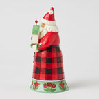 Enesco Jim Shore Heartwood Creek Santa Holding Birdhouse And Birds Figurine, 6.5"