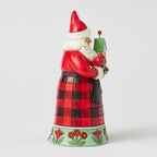 Enesco Jim Shore Heartwood Creek Santa Holding Birdhouse And Birds Figurine, 6.5"