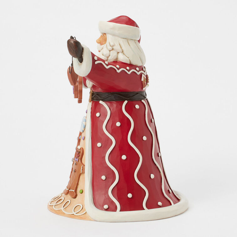 Enesco Jim Shore Heartwood Creek Santa With Gingerbread Garland Figurine, 9.25"