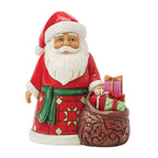 Enesco Jim Shore Heartwood Creek Santa With Bag Of Toys Figurine, 4.88"