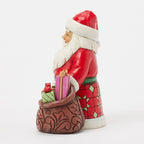 Enesco Jim Shore Heartwood Creek Santa With Bag Of Toys Figurine, 4.88"