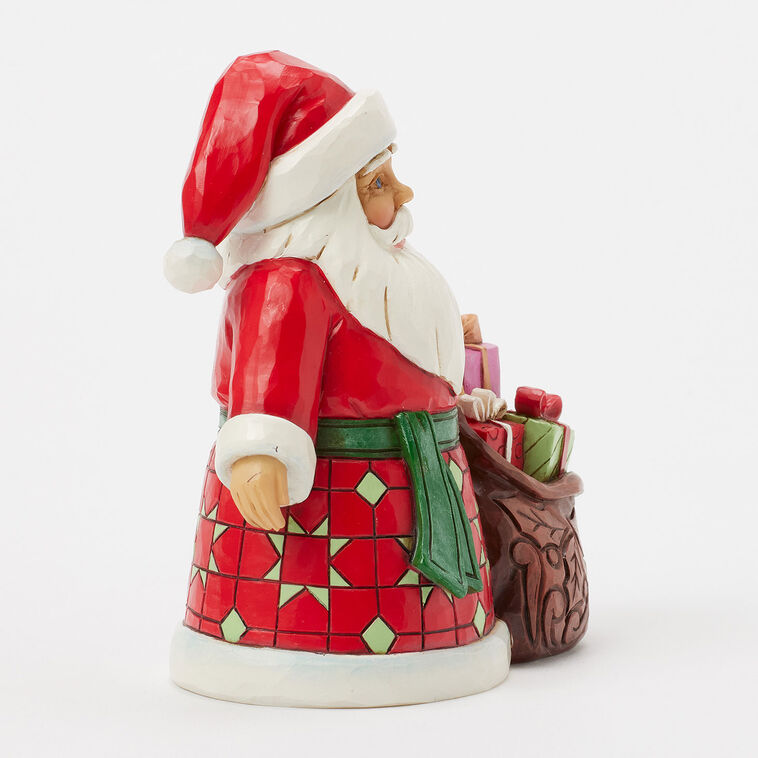 Enesco Jim Shore Heartwood Creek Santa With Bag Of Toys Figurine, 4.88"