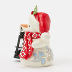 Enesco Jim Shore Heartwood Creek Snowman With Oversized Lantern Figurine, 4.8"
