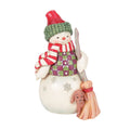 Enesco Jim Shore Heartwood Creek Snowman With Peeking Dog Figurine, 7"