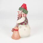 Enesco Jim Shore Heartwood Creek Snowman With Peeking Dog Figurine, 7"