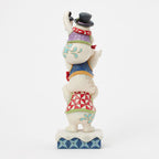 Enesco Jim Shore Heartwood Creek Stacked Snowmen Figurine, 11.5: