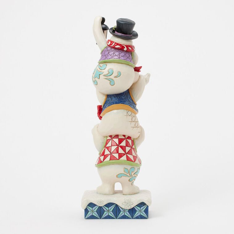 Enesco Jim Shore Heartwood Creek Stacked Snowmen Figurine, 11.5: