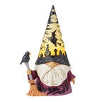 Enesco Jim Shore Wizard Gnome Halloween Light-Up Figurine, 7.87" H