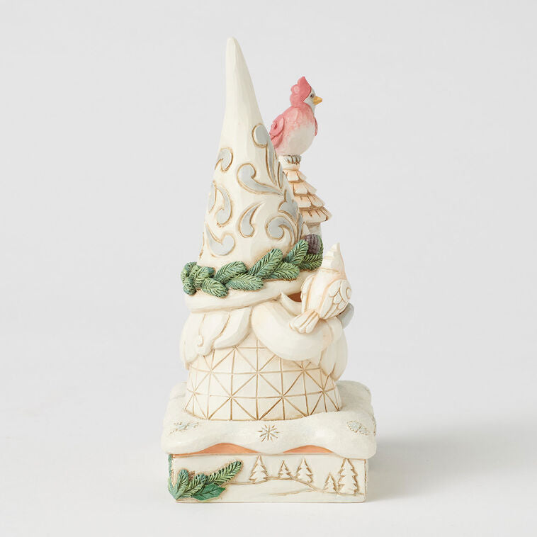 Enesco Jim Shore Woodland Gnome With Birdhouse And Birds Figurine, 6.22"