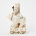 Enesco Jim Shore Woodland Santa With Polar Bear Figurine, 10.24"