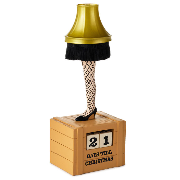 Hallmark A Christmas Story™ Leg Lamp Christmas Countdown Calendar Figurine With Light