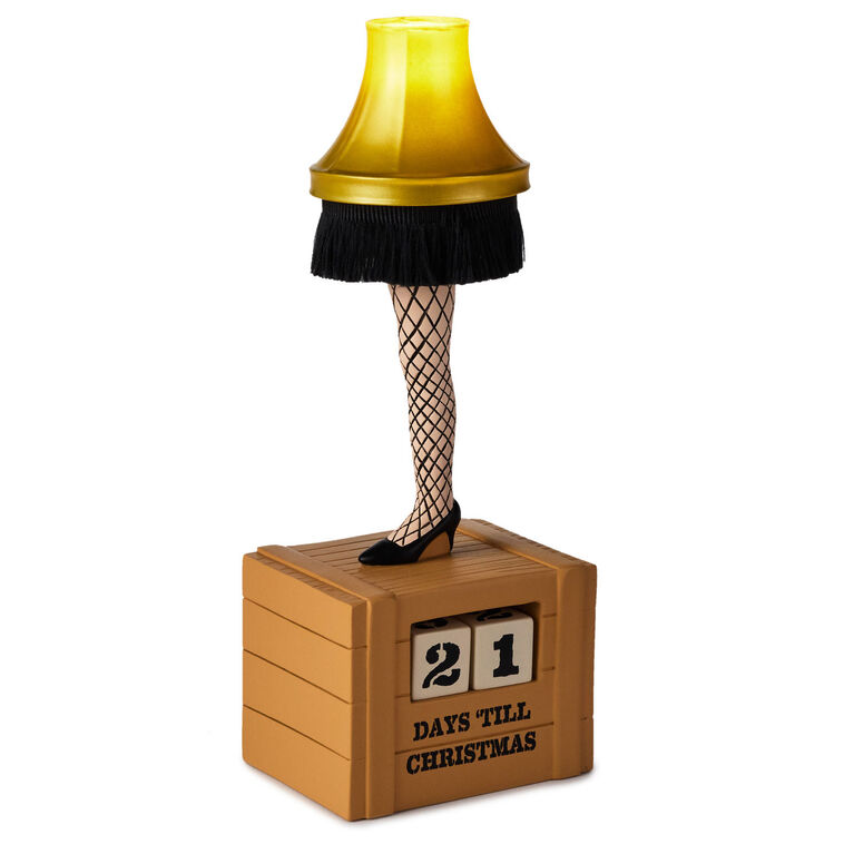 Hallmark A Christmas Story™ Leg Lamp Christmas Countdown Calendar Figurine With Light