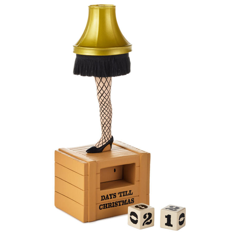 Hallmark A Christmas Story™ Leg Lamp Christmas Countdown Calendar Figurine With Light