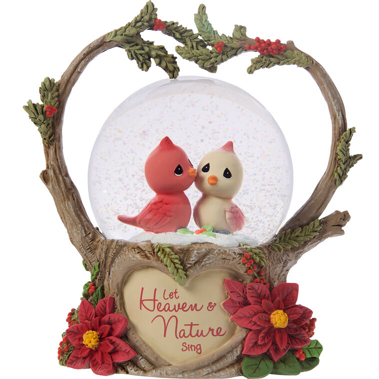  Precious Moments Let Heaven And Nature Sing Musical Snow Globe, 7"